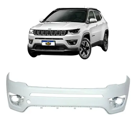 Parachoque Dianteiro Superior Jeep Compass 2017 A 2021 Branco