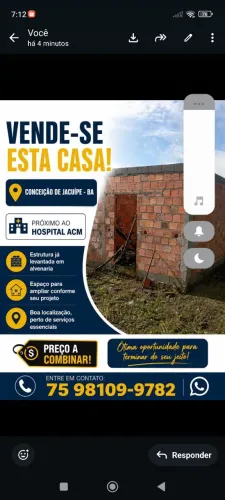Vende casa em conceição de Jacuípe Birimbau