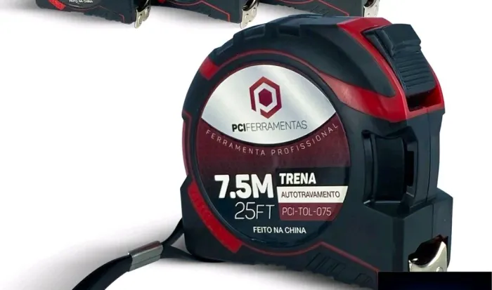 Trena Aço Emborrachada com Autotrava -7,5m - PCI Ferramentas