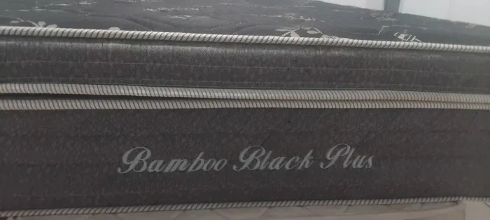 Colchão  de casal bamboo Black  Plus + base barato pra hoje so chama zap