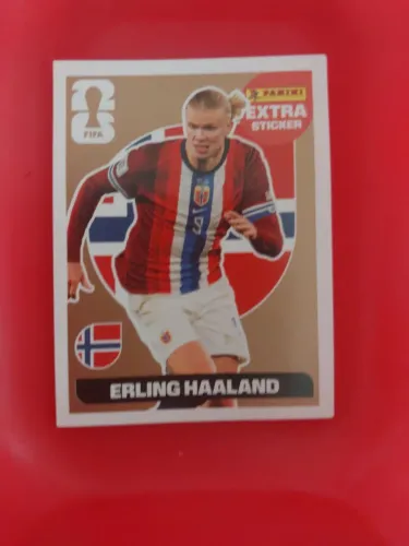 Figurinha Extra Sticker Panini Haaland Bronze