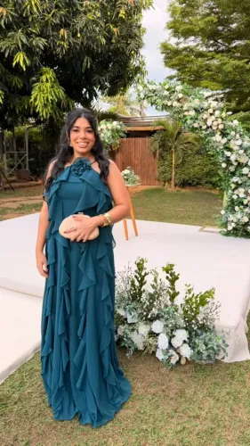 Vestido Longo Verde Esmeralda de Festa | Madrinha, Casamento e Formatura