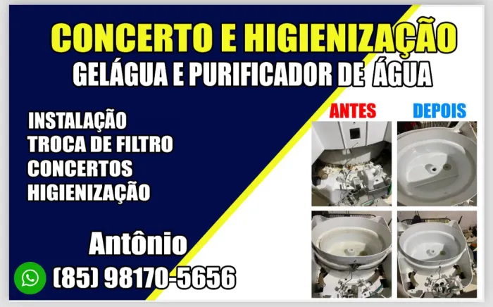 Instalação de purificador de água