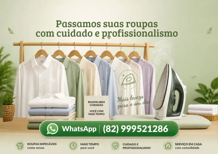 Passamos suas roupas!