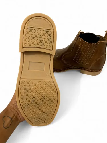 Bota wrangler de couro