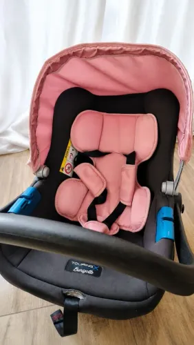 Bebê Conforto Touring X Rosa Cinza - Burigotto