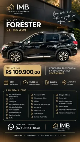 Subaru Forester 2.0/2.0 S 4X4 Aut. 2019