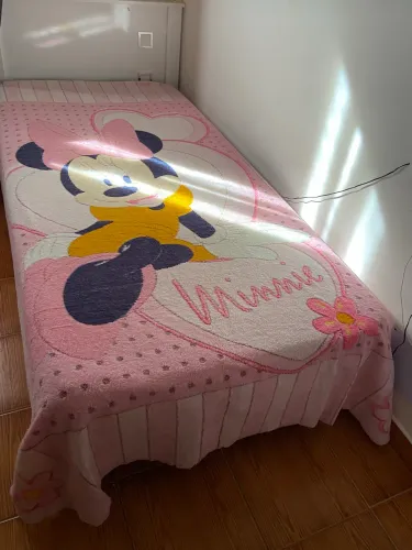 Colcha Disney Minnie Original Jolitex Solteiro - Excelente Estado