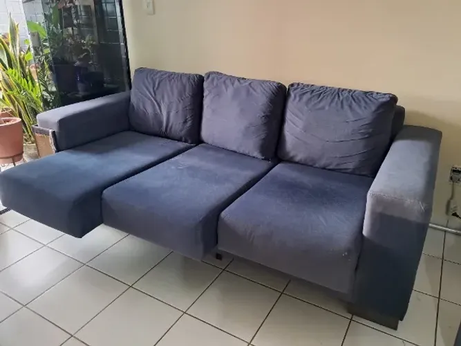 Sofá retrátil com 3 lugares