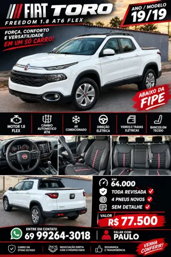 Fiat Toro Freedom 1.8 16V Flex Aut. 2019