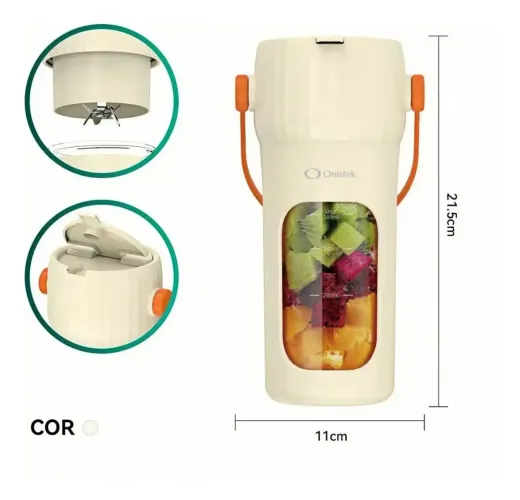 Mini Liquidificador Portátil Recarregável