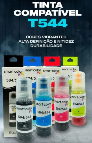 Tinta Epson 504/544 compatível smart collor Preço atacado 13.00 acima de 10 refis.