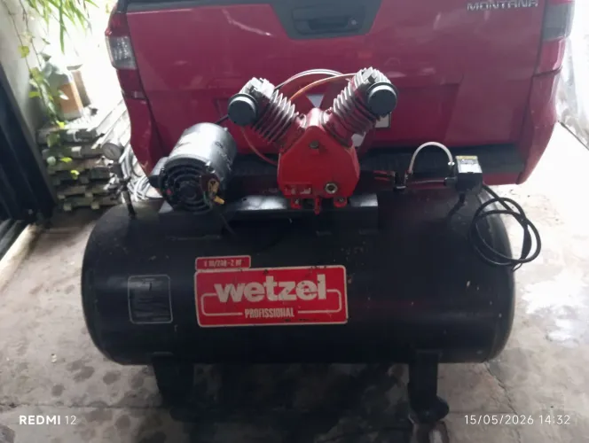 Compressor wetzel 200 litros 2cv