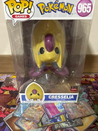 Funko pop GIGANTE Pokémon cresselia! Edição limitada e especial da funko expo 2024!