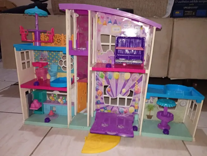 Casa Polly Pocket Mattel Usada - Faltando Peças
