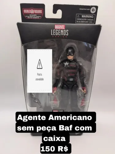 A gente americano Marvel legends com caixa sem peça baf