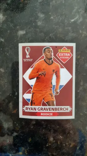 FIGURINHA COPA DO MUNDO 2022 ROOKIE RYAN GRAVENBERCH