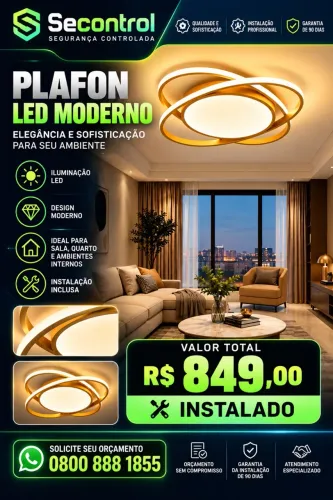 Luminária led luxo para resistência ou escritório