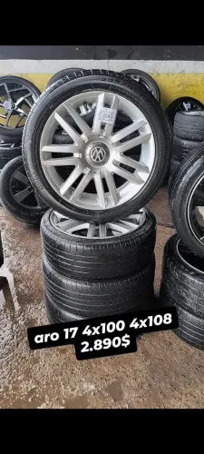 aro 17 universal 4 furos pneus perfil 40 45