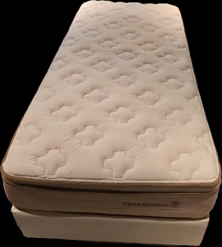 Cama solteiro com cama auxiliar acabamento em couro branco 