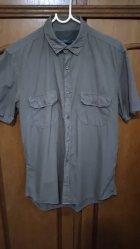 Camisa social luigi bertolli manga curta