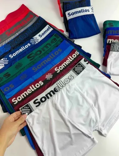 Kit 5 cueca Boxer Adulto Microfibra Premium