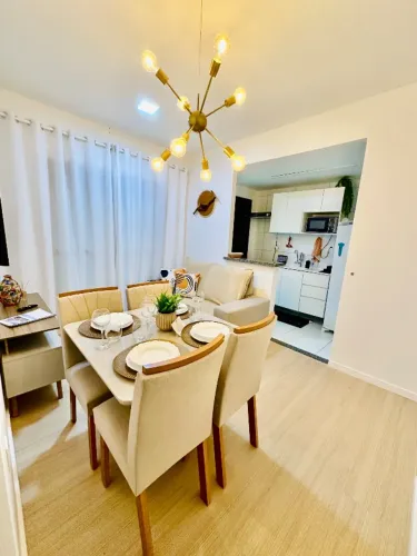 Alugo Apartamento Mobiliado 2 Quartos na Aruana - Condomínio Completo