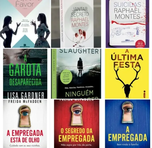 Livros de Suspense (15 reais cada livro)