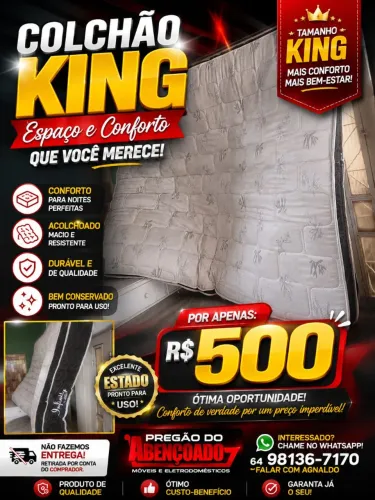 Colchão de casal King sem detalhe