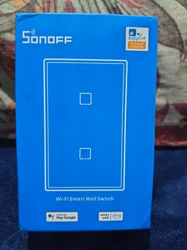 Interruptor Táctil Sonoff T2 Branco com Wi-Fi Compatível Assistentes Virtuais