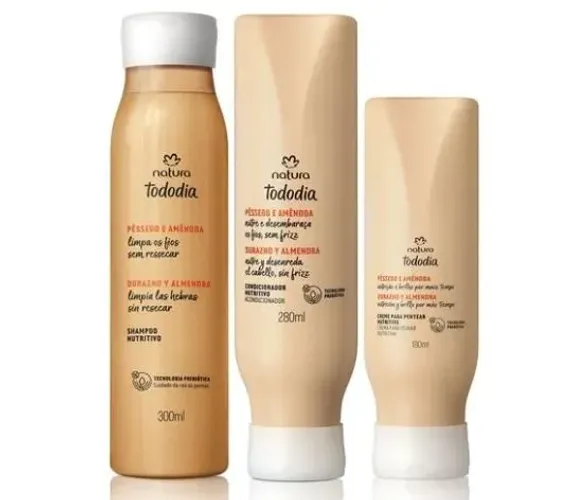 Kit Nutritivo Tododia Pêssego e Amêndoa (3 produtos)
