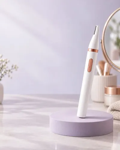 Caneta aparadora de sobrancelha elétrica recarregável USB Bilvolt