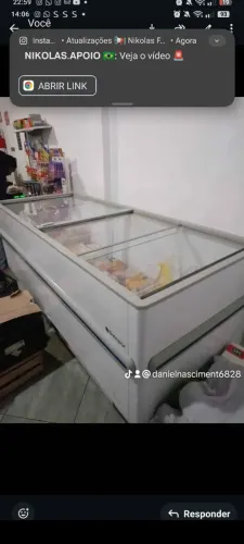 freezer ilha Gelopar