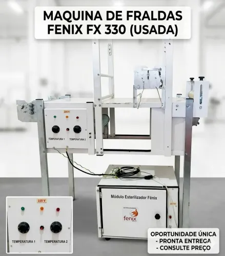 Máquina de Fraldas Descartáveis FX330 pouquíssimas vezes usadas