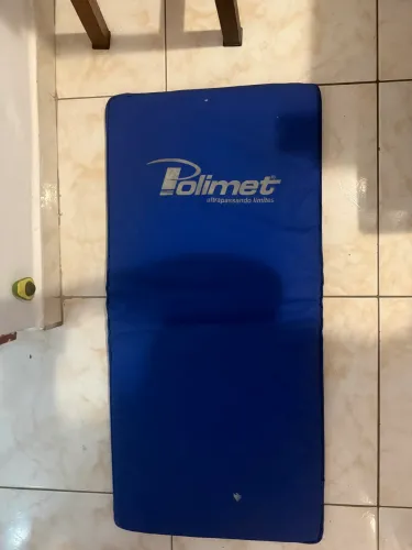 Colchonete Dobrável Polimet Azul para Exercícios