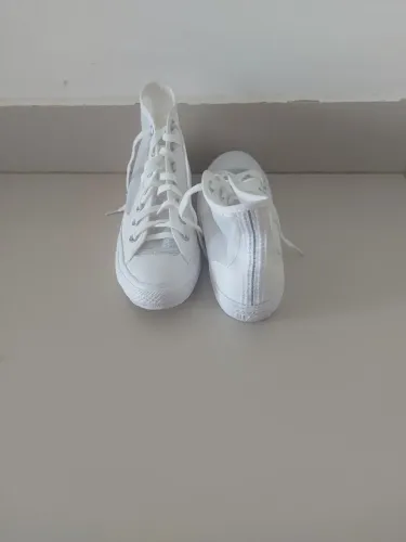 Tenis all-star original transparente tamanho 34 cano alto