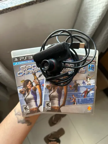 Kit câmera ps3 + 2 jogos Sports Champions 
