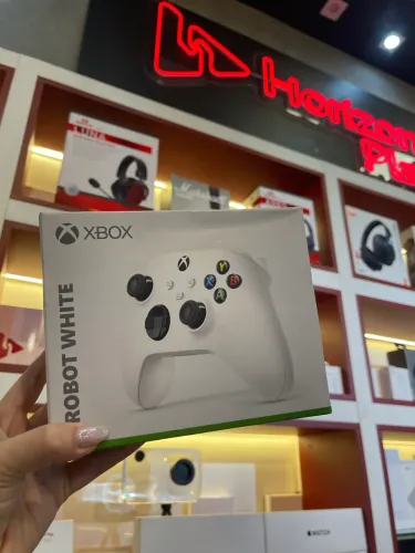 Controle X-box One s séries X/S branco robot original 