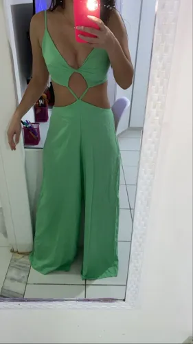 Macacão longo verde