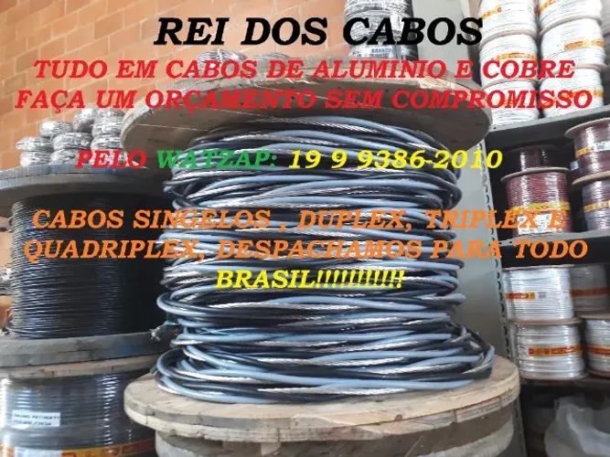 Cabo bifasico triplex 10mm neutro nu 2 fases + neutro nu