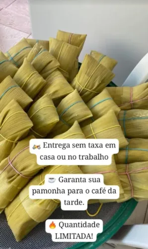 Pamonha Artesanal com Queijo Minas | Entrega em Casa