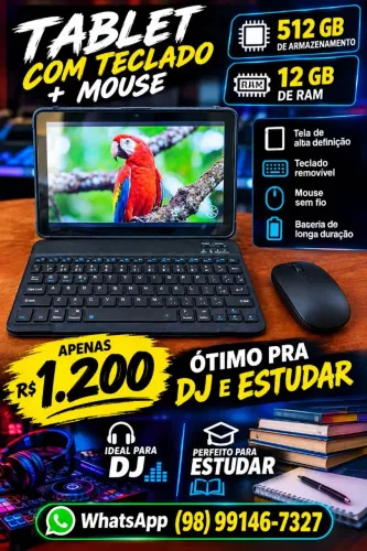 Tablet Pro 512GB +16 RAM+TECLADO E MAUSE 