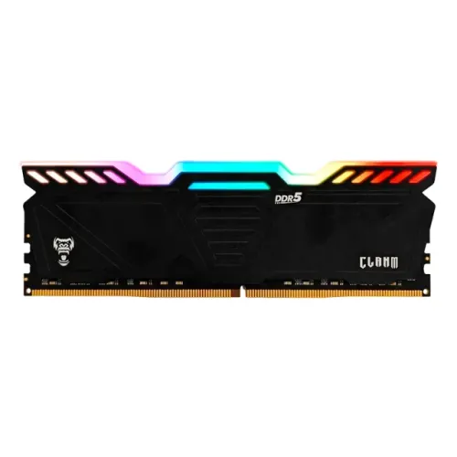 MEMÓRIA CLANM DDR5 16GB - 6400Mhz, CL40, PRETA - RGB