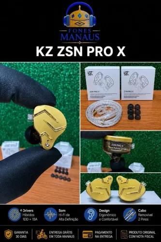 Fone de ouvido KZ ZSN PRÓ X