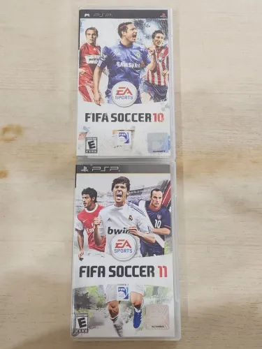 Kit fifa soccer 10 e 11 de psp discos originais seminovos