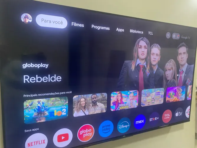 Tv led 50 polegadas TCL 4k Bhuetooth bordas infinitas