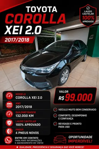 Toyota Corolla Altis 2.0 Flex 16V Aut. 2018