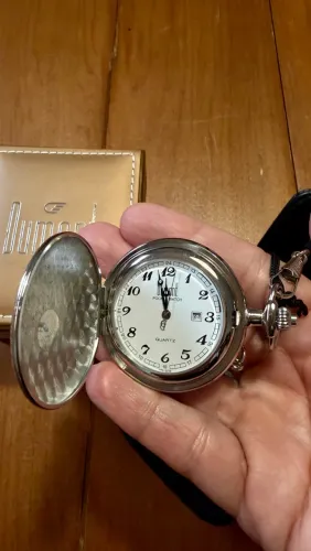 RELÓGIO DE BOLSO DUMONT ORIGINAL LUMINATE NOVO E SEM USO