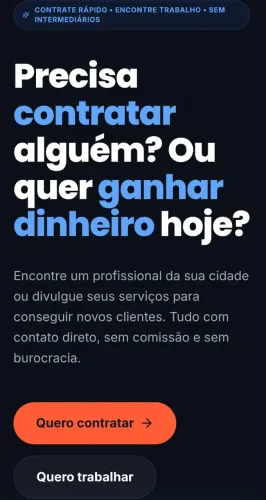 Precisa de um eletricista, encanador, pintor ou diarista? ?