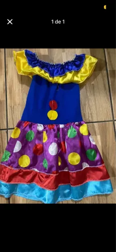 Vestido palhacinha 